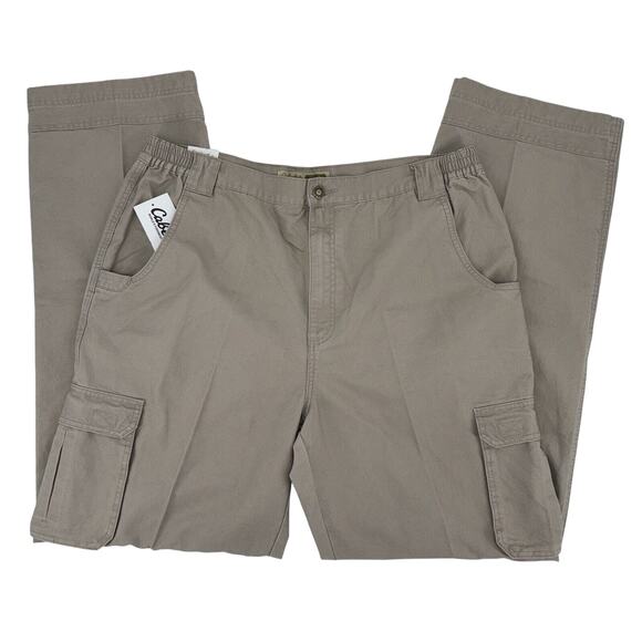 NEW Cabelas Men's Trailhiker II‎ Pants 40x36 Khaki Tan Cargo Outdoor Hiking NWT - Picture 3 of 14
